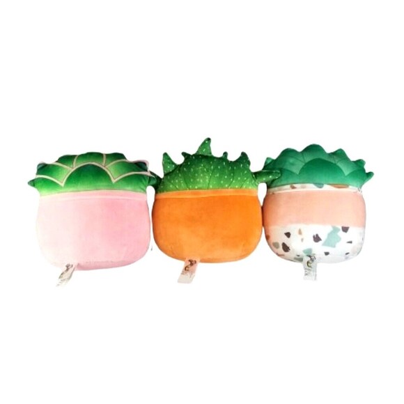NWT SQUISHMALLOWS Set of 3 Plush Succulent Toys Abena Oz Afiyah 9 10 in Plants - Picture 6 of 12
